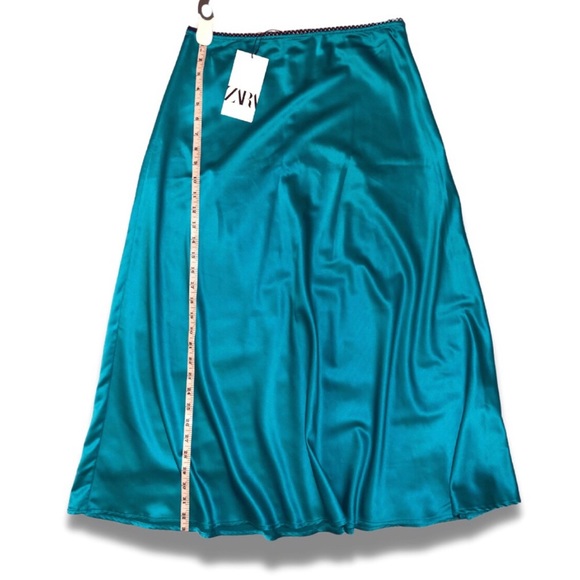 Women’s, Skirts, ZARA, Medium, Turquoise - Picture 2 of 4